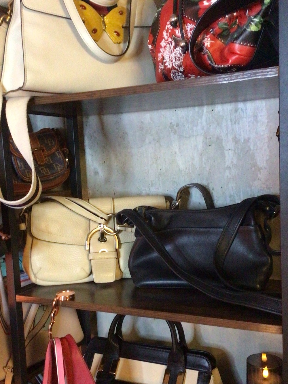 Vintage Coach Black Leather Shoulder Bag & Coach Soho Bag Bundle